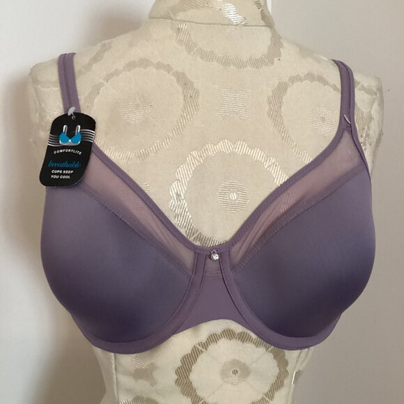 Bali Other - Bali Underwire Bra One Smooth U Illusion Neckline Convertible 36C 3439 CURRANT